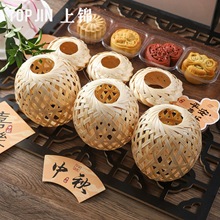 货竹编迷你小灯笼中式文创手提灯笼diy古风竹球手工挂饰批发