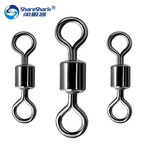 American swivel eight-character ring connector eight-character ring strong pull connection ring fishing accessories fishing supplies