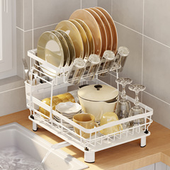 Cross-border Amazon kitchen shelf, bowl filter, water and drainage basket, bowl rack, bowl and chopsticks, bowl and plate, bowl and dish storage rack