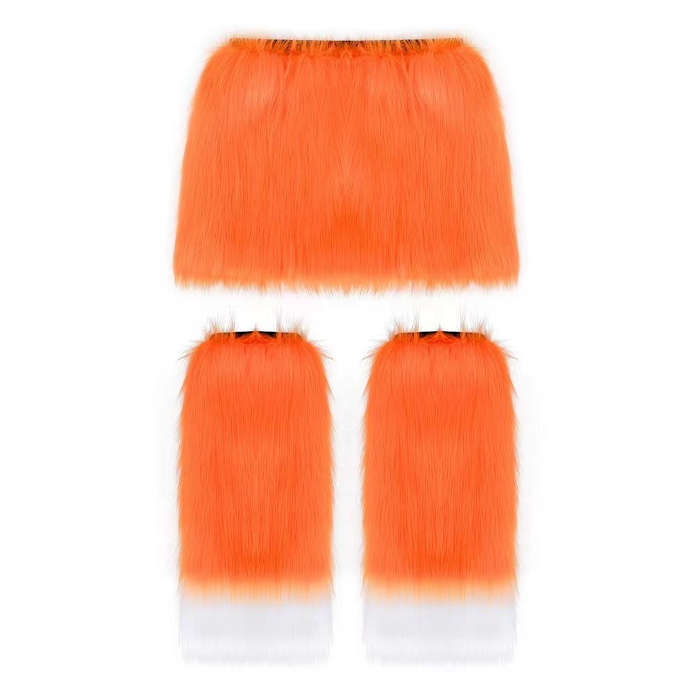 Halloween Cosplay Set di orecchie e coda di animali leone mucca giraffa procione cerchietto coda accessori per capelli copricapo fatto a mano pezzo unico_voghion.com