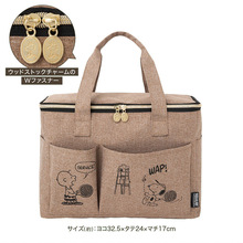 日本附录款小狗狗史 努比大容量手提旅行包购物袋野餐收纳包