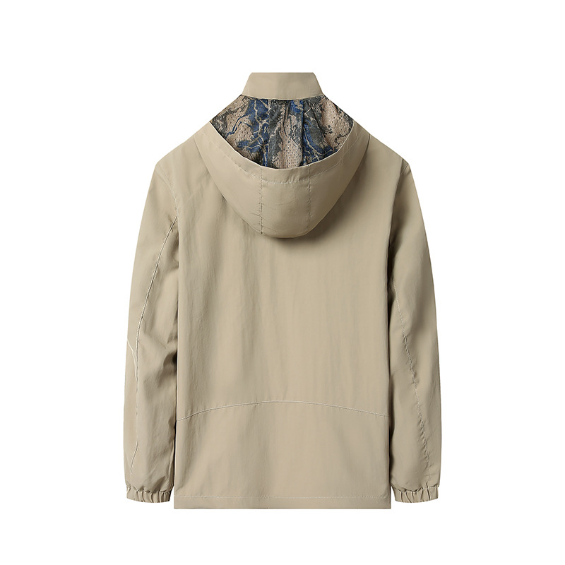Chaqueta encapuchada de hombre transfronteriza de otoño coreano chaqueta de vestir de hombres y mujeres chaqueta de abrigo deportivo casual suelto para hombres