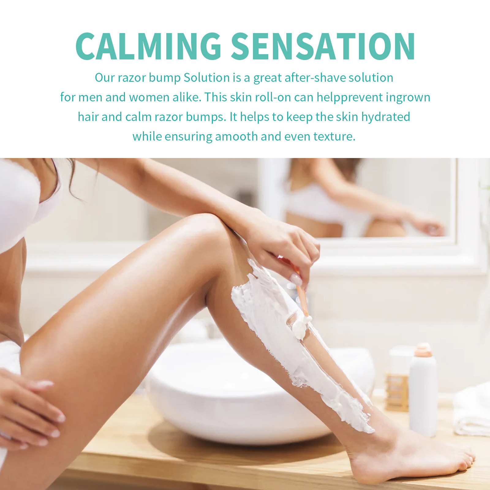 Bola de afeitar EELHOE para reparar los granos de la piel y evitar que el cabello crezca hacia adentro._voghion.com