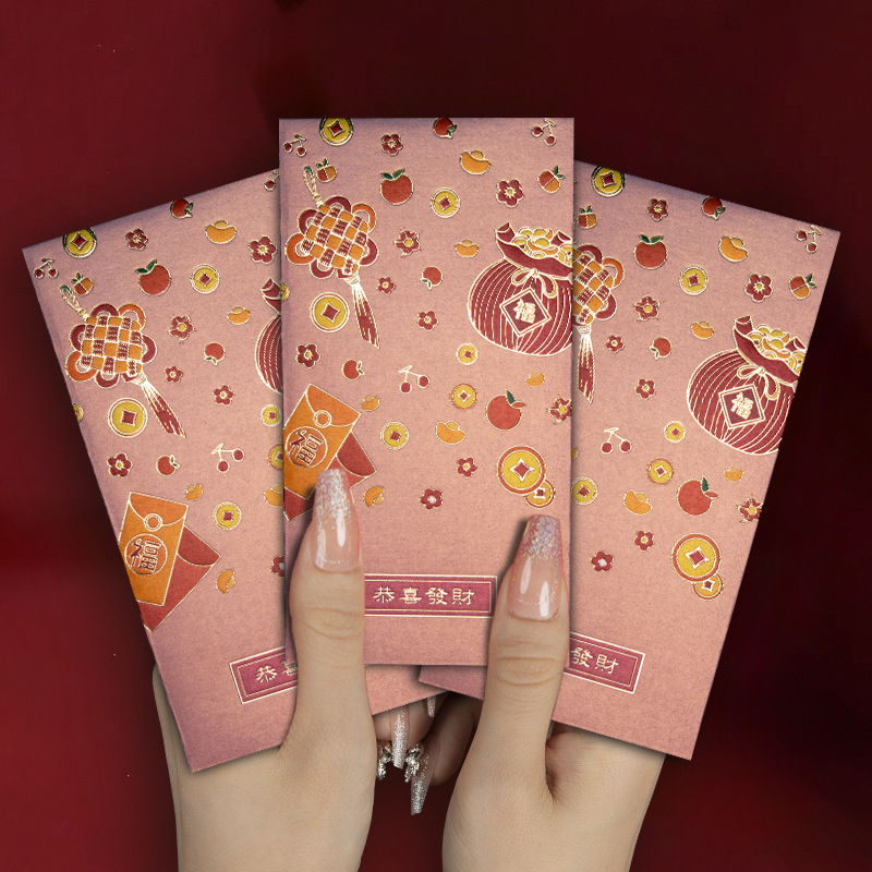 Lian Nian Youyu 香港版高級赤い封筒新しい新年の赤い封筒バッグクリエイティブ新年の赤い封筒工場卸売|undefined