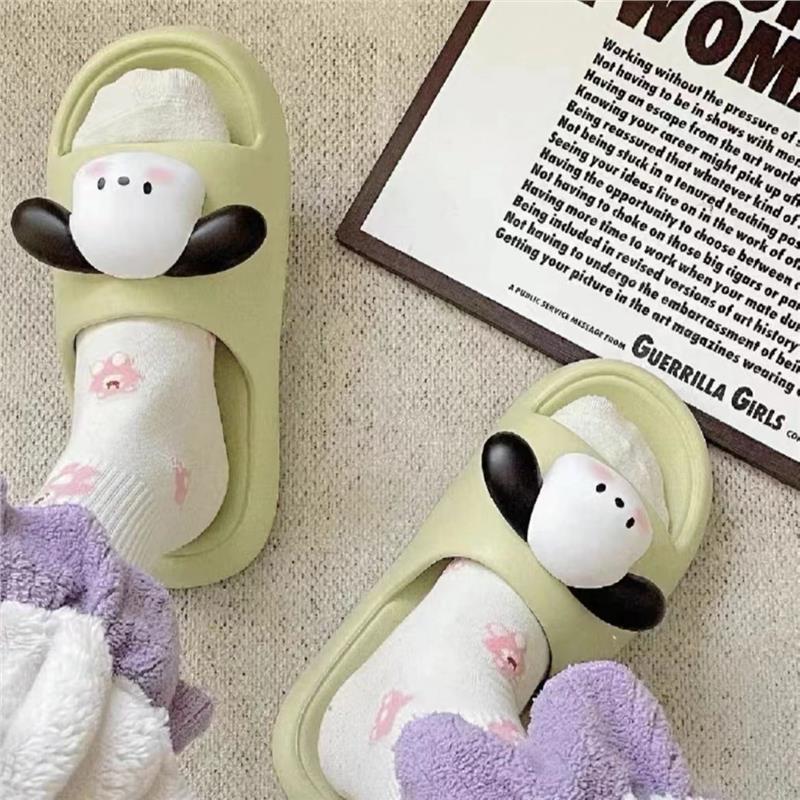 Zapatillas interiores para el hogar al aire libre de las mujeres baño pareja antideslizante verano lindo hogar fondo grueso sandalias nuevas