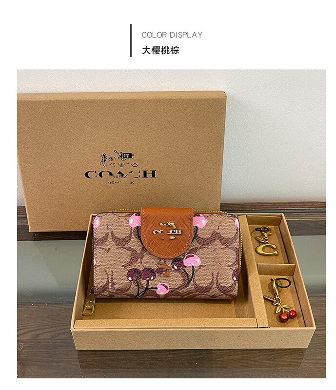 跨境迷你精致手拿包带钥匙扣樱桃挂件2025欧美钱包卡包handbags|undefined
