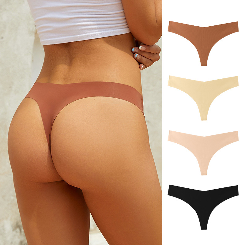 Europa y América de la aptitud perfecta Tanga de las mujeres de una sola pieza sexy chica gordita deportes yoga seda de hielo en forma de T ropa interior de cintura baja