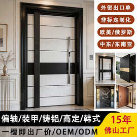 土耳其门中东外贸门MDF偏轴装甲门入户公寓门工程铸铝出口防盗门