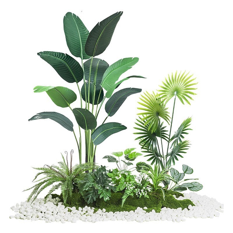 仿真绿植造景组合橱窗装饰假植物景观造景庭院布置玄关室内氛围树|undefined