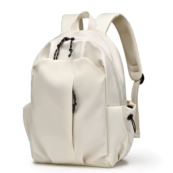 Processing and Customization Pure Color Simple Backpack Versatile 16inch Computer Bag Backpack 2024 New Ins Student Backpack