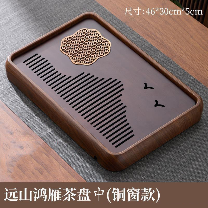ドライバブルティートレイ貯水排水兼用家庭用小型カンフーティーセット模造石プラスチックプレートティートレイティーテーブル|undefined