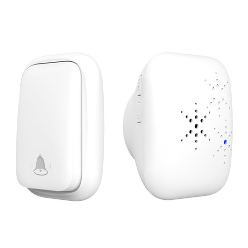 Small, round, micro-kinetic wireless self-generating doorbell home smart remote control pager 1 drag 1 long-distance ding dong