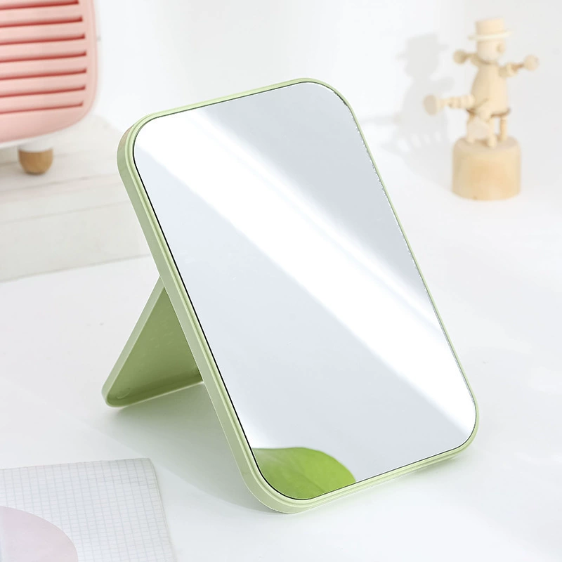 Table Mirror, retro folding handheld double-sided tabletop mirror, cute decorative compact 15×12×5 cm