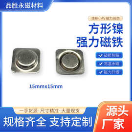 工厂直销 方形胸牌磁铁钕铁硼强力磁铁15*15工号牌磁铁现货批发