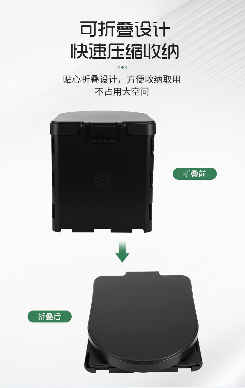 Car Accessories Folding Toilet Portable Commode Vehicle Emergency Toilet Rv Mobile Toilet