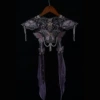 Black butterfly with tail (Y016-1-2)