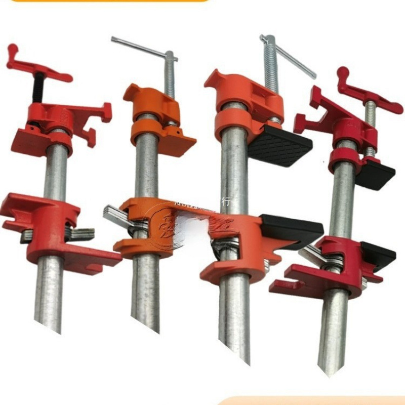 圆管固具夹紧器卡扣式木工拼板夹子分管夹组合水管夹木工夹