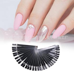 Nail supplies nail 50 pieces flat head fan-shaped color card nail piece five colors screw ring type optional flat head