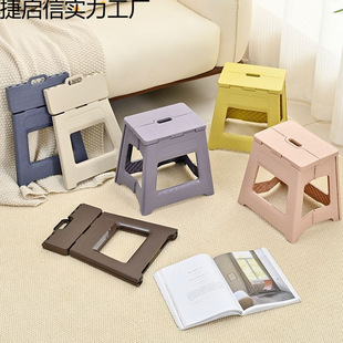 Thickened Plastic Mini Folding Stool Portable Outdoor Picnic Camping Chair Bench Portable Train Folding Stool