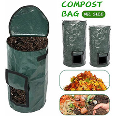 Organic compost bag, PE kitchen waste fermentation waste collector, storage disposal compost machine, garden trash bin