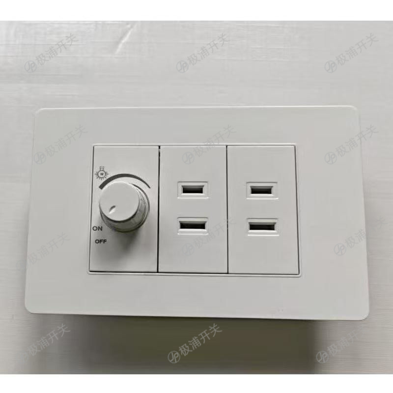 南美美标15A墙壁开关插座面板多功能暗装118型越南东南亚台湾外贸