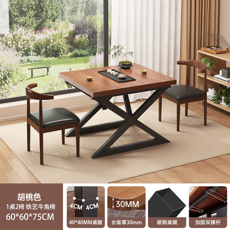 Nueva mesa de té china balcón pequeña casa sala de estar mesa de té 2025 nueva mesa de té de oficina pequeña mesa de té