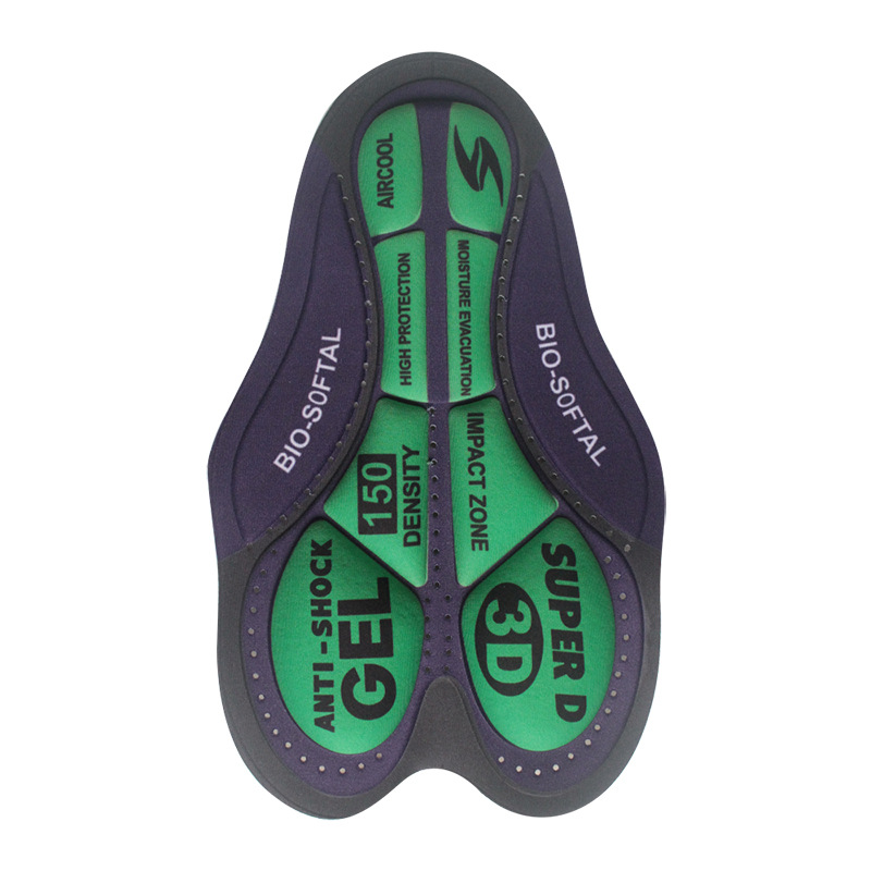 Verano ciclismo ropa pantalones al aire libre Riding humedad absorción de choque de alta densidad esponja cojín de silicona fábrica por mayor