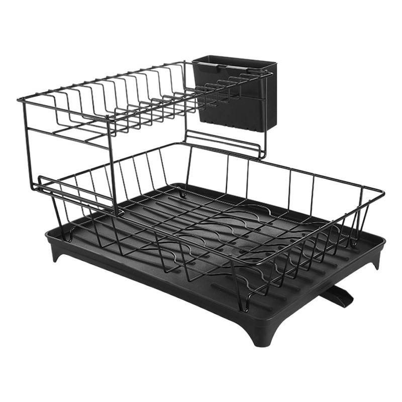 Fregadero de cocina Mesa tazón de drenaje estante cesta de drenaje estante de almacenamiento de plato tazón de drenaje y palillos Almacenamiento de almacenamiento en rack