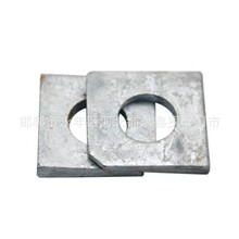 GB853方形斜垫 热镀锌方垫片四方大平垫热浸锌缺角M16M10M12M18M2