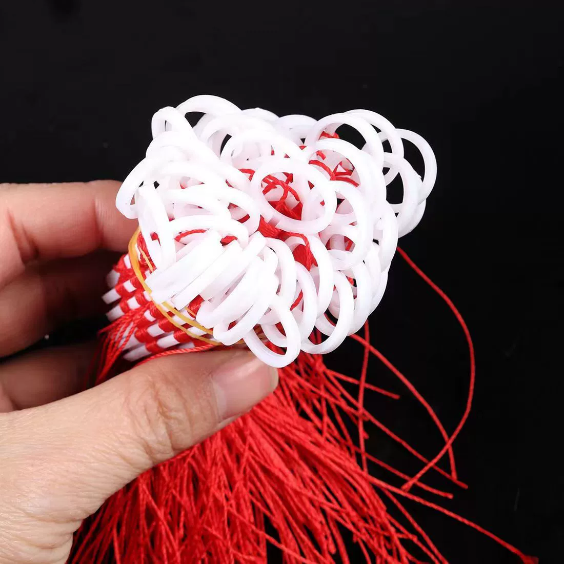 Узел из хлопковой нити для ловли на камень, полукруглый стопор из хлопковой нити, узел из хлопковой нити с полукольцом для рыбалки, рыболовный набор, рыболовные снасти, рыболовные принадлежности.