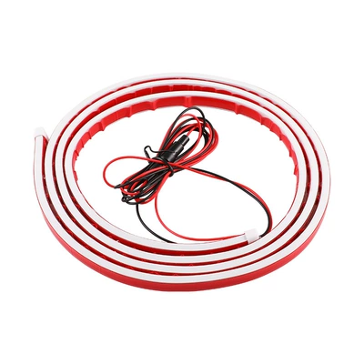 Suitable for car day running lights, cover lights, refitting net decoration streamer start dynamic scanning through light guide strip (Gündüz işıqları) - white-scan-12-meters