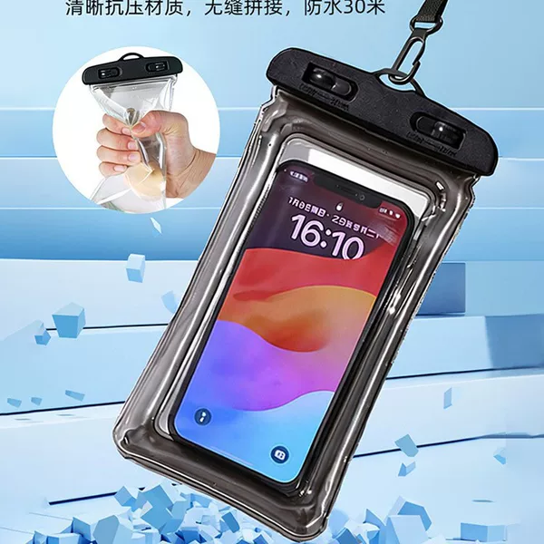 Airbag Waterproof Phone Case with Touch Screen Capability for Swimming, Hot Springs, Rafting, Water Parks, Diving, and Delivery Riders