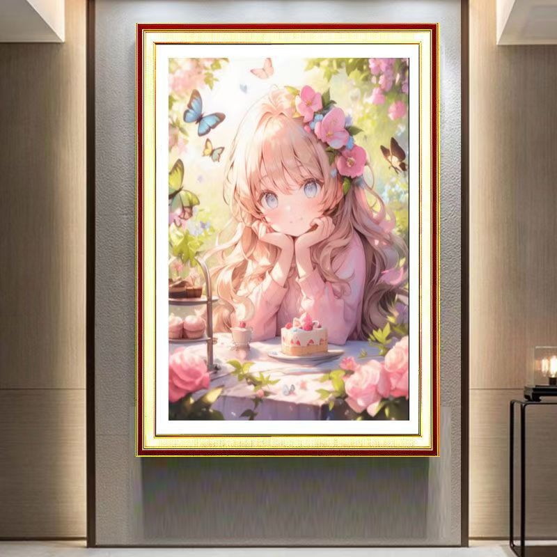 Mona Lisa real bordado cruzado hermosa belleza simple curación bordado a mano 15 bordado de color completo sin gancho borde image 1