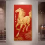 入户客厅过道马到成功挂画