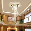 Crystal pendant, hotel ceiling lamp for country house suitable for stairs, lights for living room