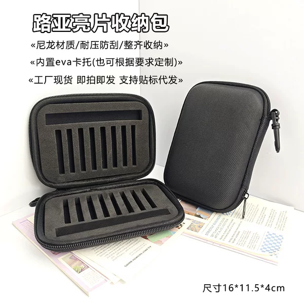 Lure Spinner Hard Case, Fly Hook Storage Bag, Micro Spinner Eva Fish Hook Three-Hook Storage Waterproof