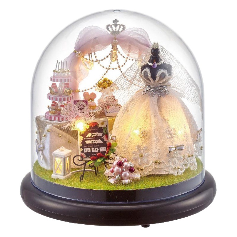 Zhiquwu rompecabezas estéreo 3D hecho a mano para niños, caja de música de viaje, juguete para niñas, ensamblaje estéreo