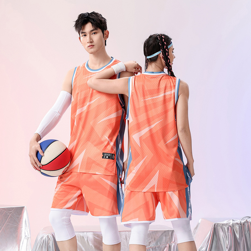 バスケットボールユニフォームスーツメンズカスタムバスケットボール服夏の学生チームゲームトレーニングチームユニフォームアメリカンジャージカスタマイズ|undefined