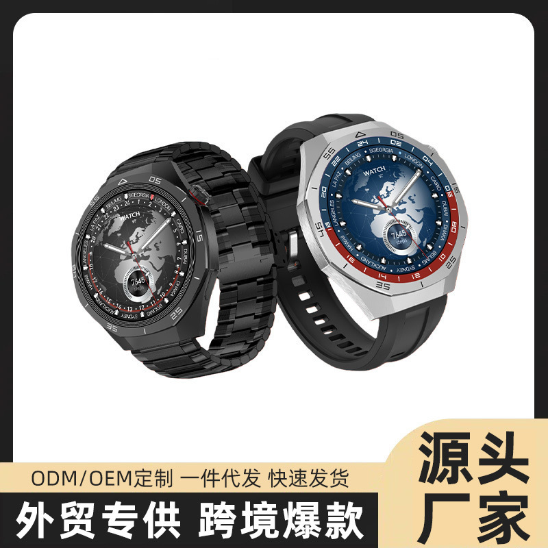 Huaqiangbei S6Pro Smart Watch with Wechat Reply, Outdoor Sports Association Features, Multi-Function Bluetooth Recording, Heart Rate Monitoring