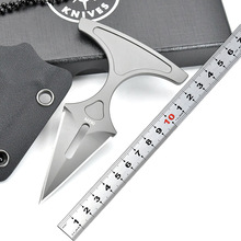 厂家批发新款圣地亚哥-双刃小刺野营便携生存小直刀高硬度户外刀