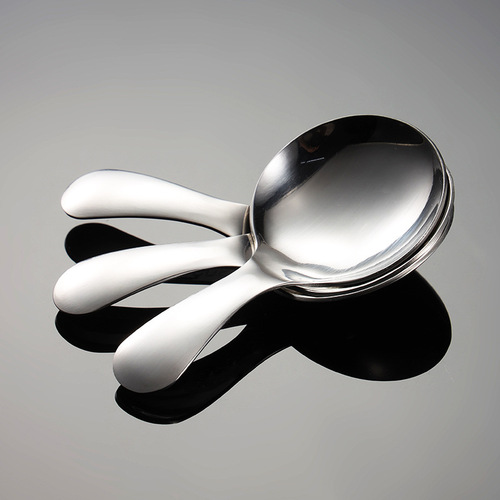 Ern 304 stainless steel short-handled large head round teaspoon tea spoon cute children's small spoon gift tableware