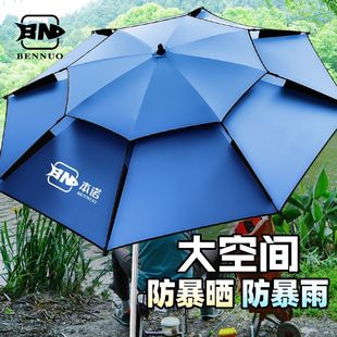 Benno 12-Sided Stainless Steel Fishing Umbrella Mechanical Arm Umbrella Pole Rainproof Sunshade Universal Wild Fishing Outdoor Fishing Special