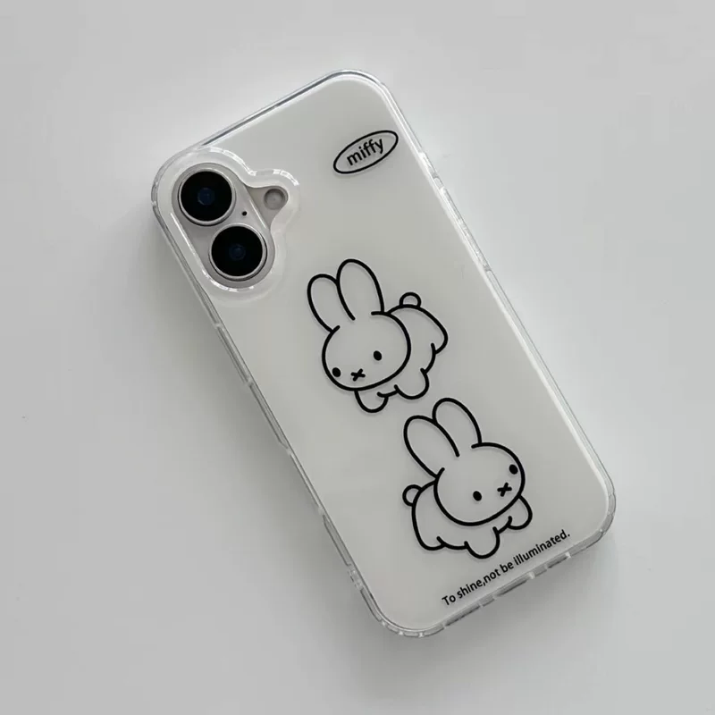 Apple, кролик, iPhone 16/15, двухслойный чехол для телефона, 15промакс, 11 шт., защита от падения, iphone