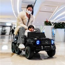 儿童电动汽车四轮遥控越野宝宝玩具车可坐大人双人小孩童车1-3岁5