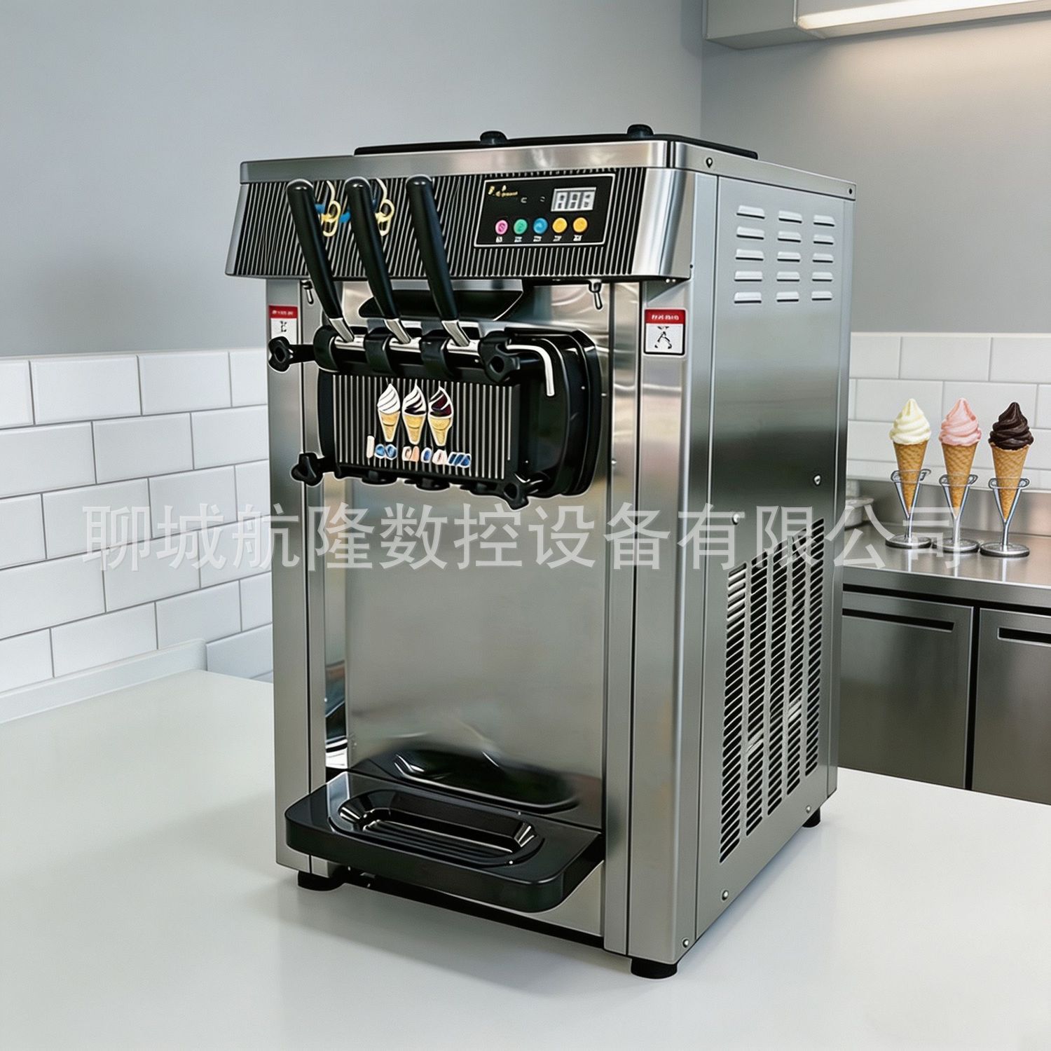 2026 nueva máquina de helado automática sin electricidad móvil barraca comercial helado dulce máquina de fabricación de artefactos de hija image 2