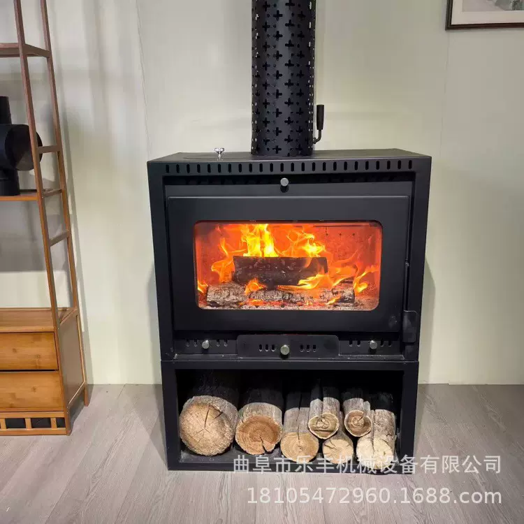 真火燃木壁炉 燃木木柴家用民宿别墅取暖炉 二次燃烧无烟壁炉