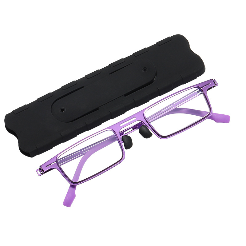 Tiktok gafas de lectura DY7008 mano ultra-ligero portátil anti-azul gafas de lectura de luz gafas de lectura de papel para los ancianos