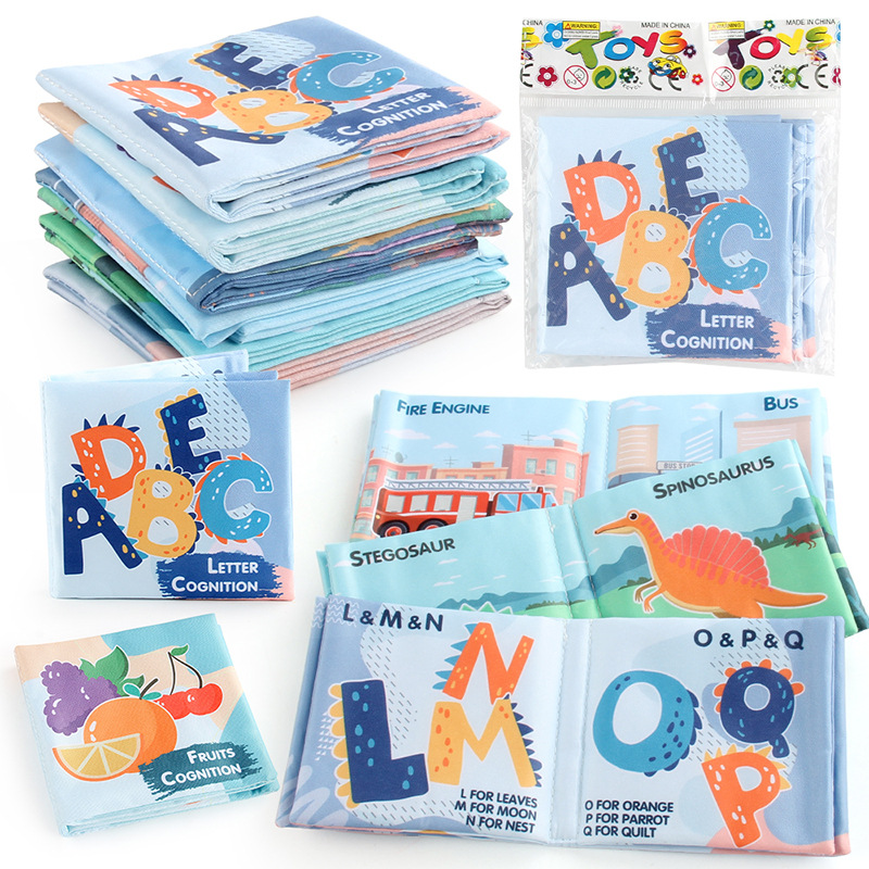 Rompecabezas infantil con papel de timbre educación temprana libro de tela de color digital lavable y a prueba de rasgones libro de tela de Palma de bebé tridimensional