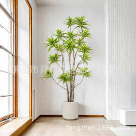 仿真绿植百合竹高端轻奢仿生植物客厅落地仿真植物盆景假盆栽摆件