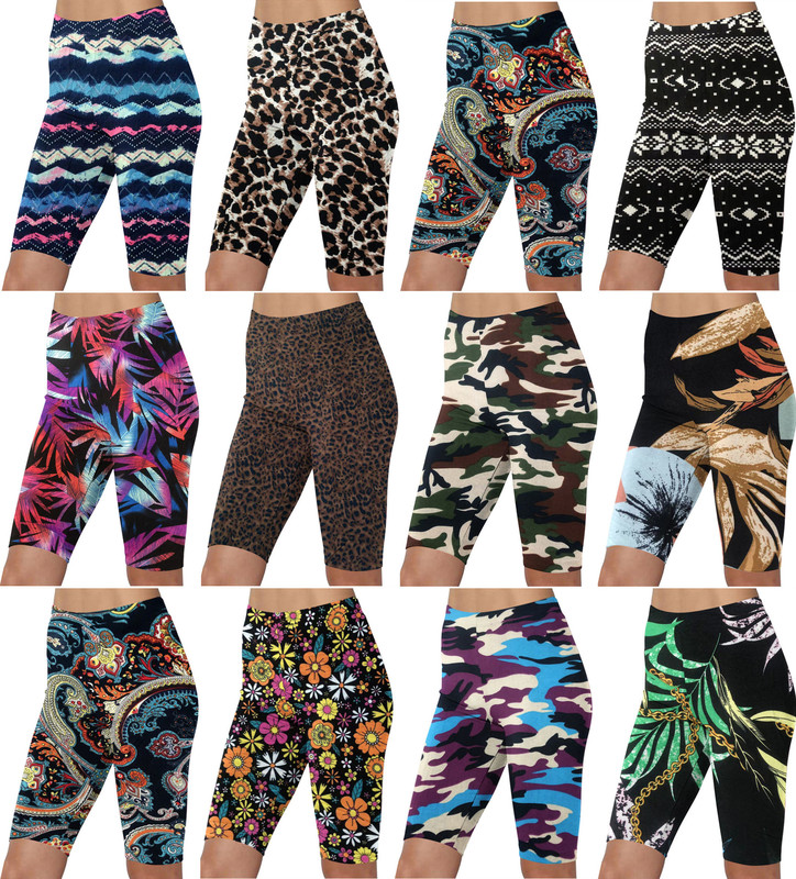 Cross-border Five-point Printed Riding Pants Stretch Tight Yoga Safety Shorts Leopard Print European and American Plus Size Women's Leggings